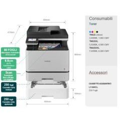 PROMOZIONE Brother MFCL8630CDWW MULT LASER COLOR 3 IN1 Cod. DCPL8630CDW Multifunzione Laser Colori
