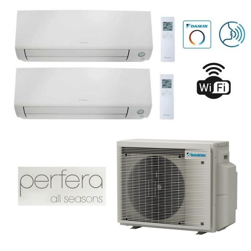 GARANZIA ITALIA Climatizzatore Condizionatore Dual Split DAIKIN Perfera ALL SEASON 9+9 2MXM50A + 2x FTXM25A 9000+9000 R32