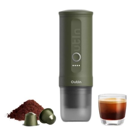 PROMOZIONE Outin CAFFE ESPR.PORT.NANO VERDE FORESTA Cod. OTEM-01-FG AUTOMATICHE