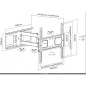 PROMOZIONE Equip STAFFA TU ARTICULATING 32/55  POLL. Cod. 650315C STAFFE