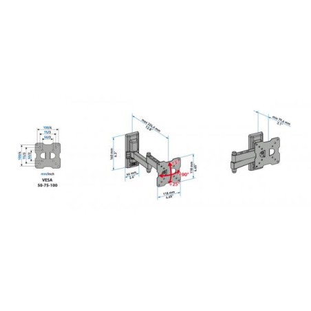 PROMOZIONE Meliconi STAFFA PARETE DOUBLE R EDR100 Cod. 580409 STAFFE