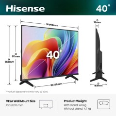 PROMOZIONE Hisense 40 A49S FHD SMART VIDAA Cod. 40A49S TV