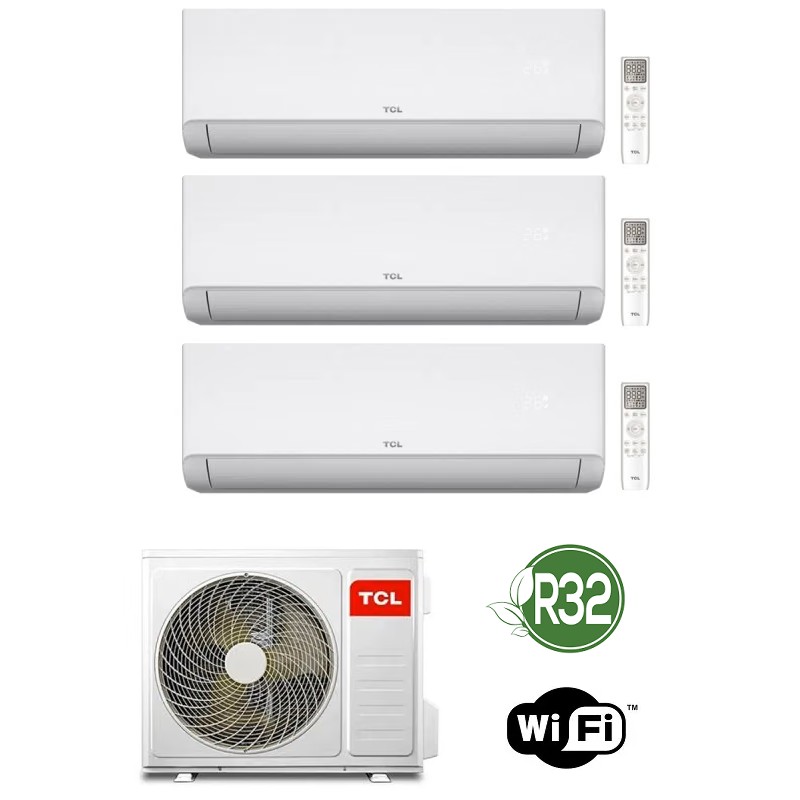 GARANZIA ITALIA Condizionatore Climatizzatore TCL Trial Split Inverter SaveIN F6 12000+12000+12000 BTU Wi-Fi SN12F6S4 MT2730 GARANZIA ITALIA Condizionatore Climatizzatore TCL Trial Split Inverter SaveIN F6 12000+12000+12000 BTU Wi-Fi SN12F6S4 MT2730
