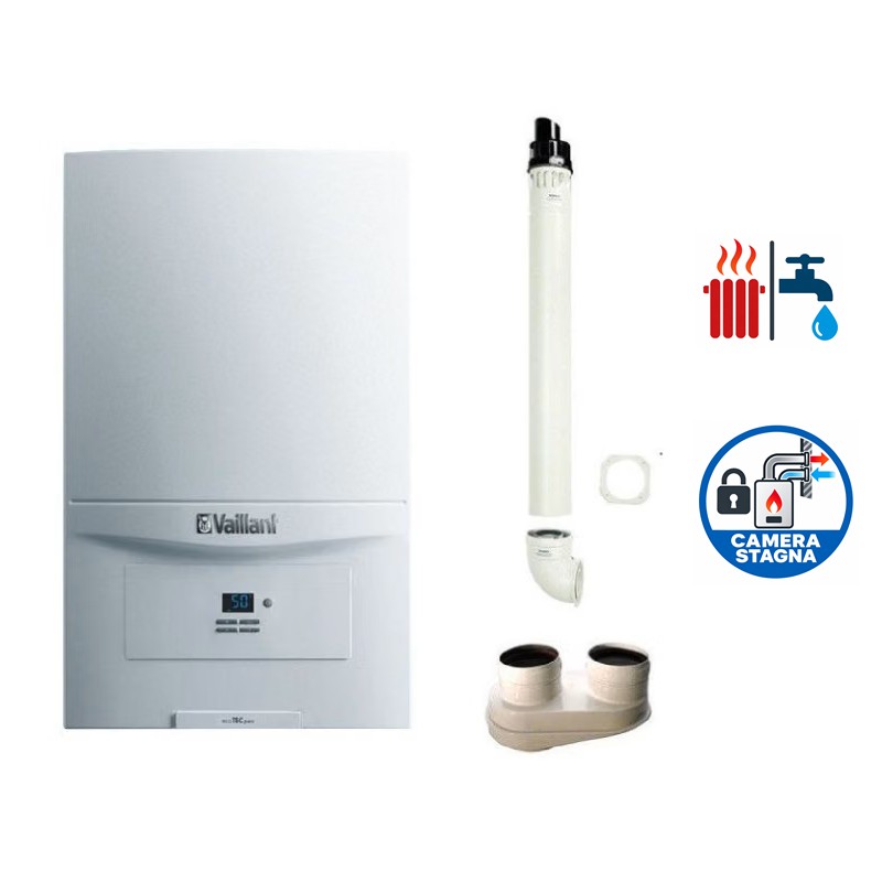GARANZIA ITALIA Caldaia Vaillant ecoTEC pure VMW 246/7-2 24 kW a condensazione GPL con kit fumi + Kit Fumi OMAGGIO GARANZIA ITALIA Caldaia Vaillant ecoTEC pure VMW 246/7-2 24 kW a condensazione GPL con kit fumi + Kit Fumi OMAGGIO