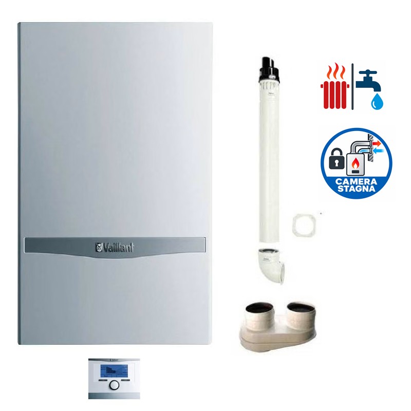 GARANZIA ITALIA Caldaia Vaillant a condensazione ecoBALKON plus VMW 266/2-5 B, 26 kW, metano + Kit Fumi OMAGGIO GARANZIA ITALIA Caldaia Vaillant a condensazione ecoBALKON plus VMW 266/2-5 B, 26 kW, metano + Kit Fumi OMAGGIO