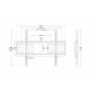 PROMOZIONE Prodotti Bulk UNIVERSAL FLAT WALL MOUNT  40-70 Cod. LKBR76 STAFFE