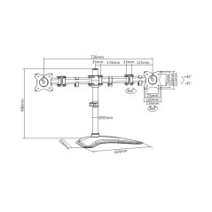 PROMOZIONE Prodotti Bulk BRACCIO SUPPORTO TAVOLO 27 Cod. LKBR08 STAFFE