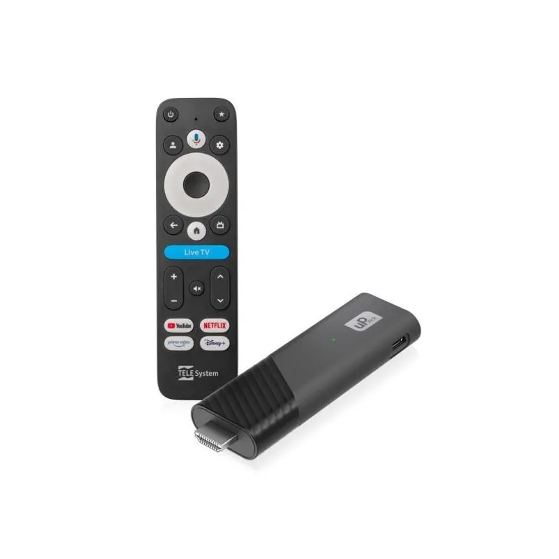 PROMOZIONE Telesystem DONGLE UP STICK STREAMER GOOGLE TV Cod. 21005359 Ricevitori IPTV PROMOZIONE Telesystem DONGLE UP STICK STREAMER GOOGLE TV Cod. 21005359 Ricevitori IPTV