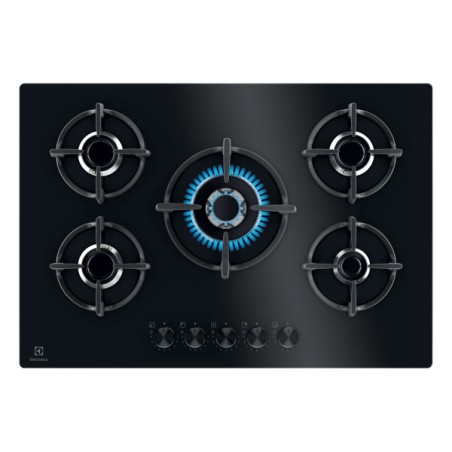 PROMOZIONE Electrolux PIANO GAS EGG75372K 75CM 5F NERO Cod. 949631001 A Gas