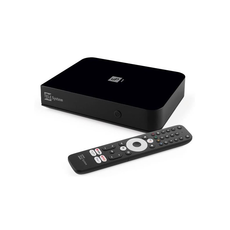 PROMOZIONE Telesystem SMART BOX UP1 4K ANDROID TV T2 Cod. 21005356 Decoder Digitali Terrestri PROMOZIONE Telesystem SMART BOX UP1 4K ANDROID TV T2 Cod. 21005356 Decoder Digitali Terrestri