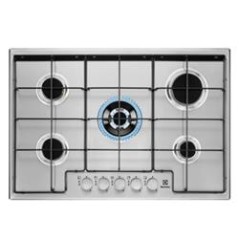 PROMOZIONE Electrolux PIANO GAS EGS7534X 75CM 5F INOX Cod. 949630942 A Gas