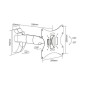 PROMOZIONE Sopar FLEXO 40-200 ALU BLACK Cod. 23111SO STAFFE