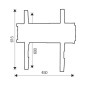 PROMOZIONE Itb Solution STAFFA MONITOR VERTICALE 400X600 Cod. OM06165 STAFFE
