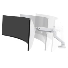 PROMOZIONE Ergotron HX DESK ARM WITH HD PIVOT WHITE Cod. 45-647-216 STAFFE