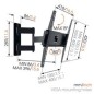 PROMOZIONE Vogels MA3040 STAFFA GIREVOLE 32-55 Cod. VOG8573040 STAFFE
