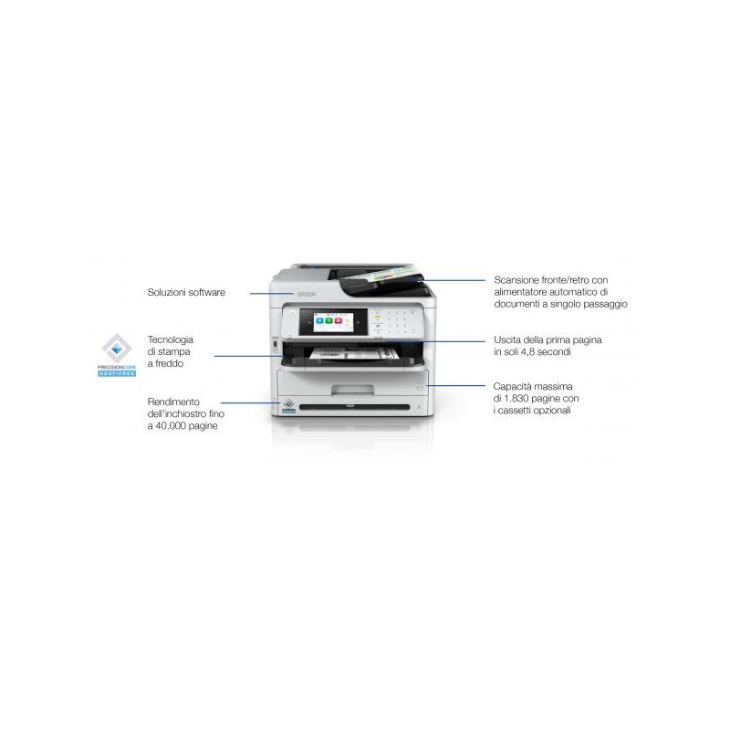 PROMOZIONE Epson WORKFORCE PRO WF-M5899DWF Cod. C11CK76401 Multifunzione Ink-Jet