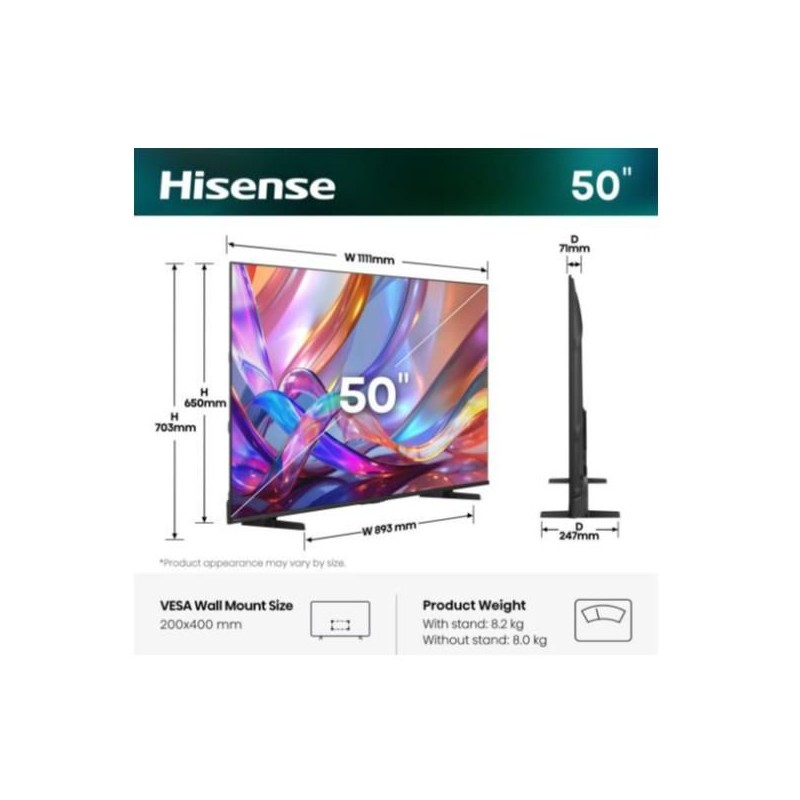 PROMOZIONE Hisense 50 E79S QLED 4K UHD SMART VIDAA Cod. 50E79S TV PROMOZIONE Hisense 50 E79S QLED 4K UHD SMART VIDAA Cod. 50E79S TV