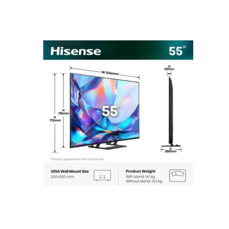 PROMOZIONE Hisense 55 A79S QLED 4K UHD SMART STAND CEN Cod. 55A79S TV PROMOZIONE Hisense 55 A79S QLED 4K UHD SMART STAND CEN Cod. 55A79S TV