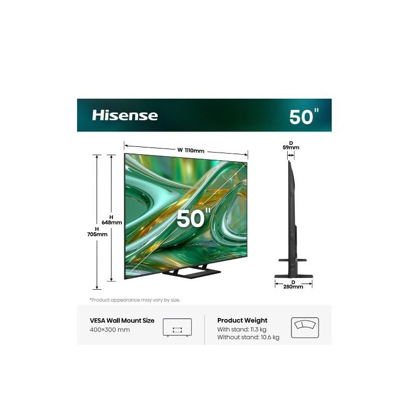 PROMOZIONE Hisense 50 E89S MINI LED 4K UHD VIDAA 144HZ Cod. 50E89S TV PROMOZIONE Hisense 50 E89S MINI LED 4K UHD VIDAA 144HZ Cod. 50E89S TV
