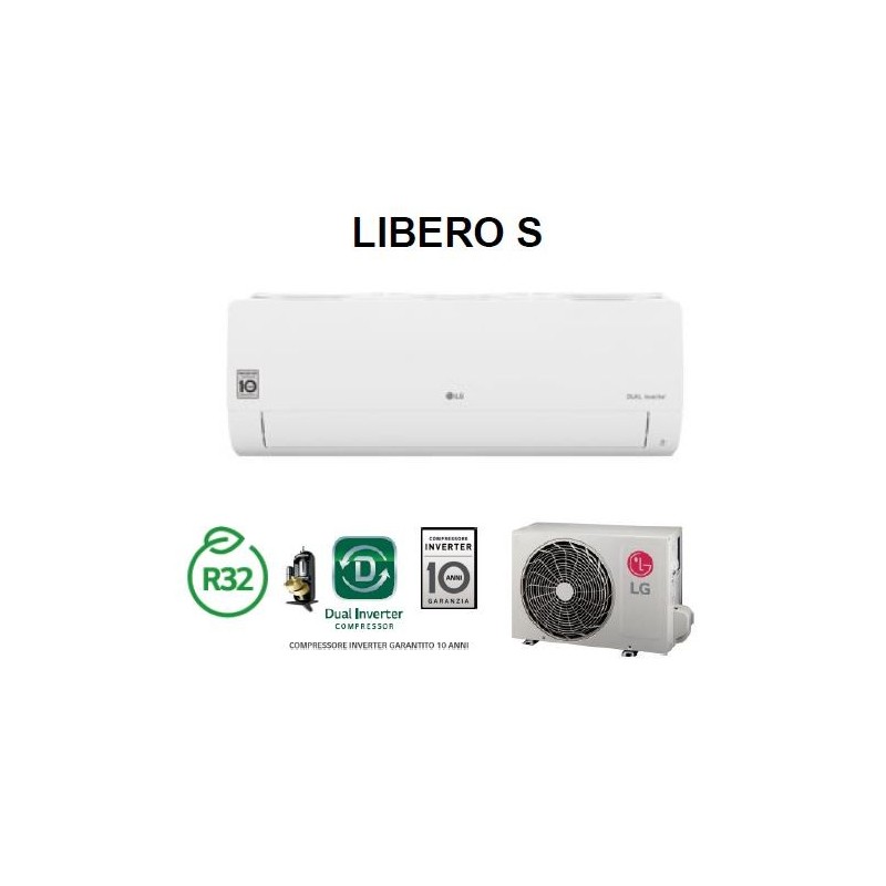 Condizionatore Climatizzatore R32 LG Libero S - S12EQ 12000 btu Mono SPlit Inverter
