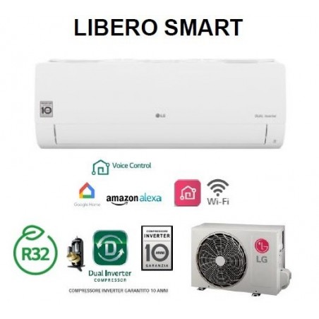 Condizionatore Climatizzatore WIFI R32 LG Libero Smart - S09ET 9000 btu Mono SPlit Inverter