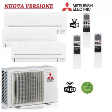 Climatizzatore Mitsubishi Trial Split 9+9+9 - MXZ-3F54VF + 3x MSZ-AP25VGK Nuova Versione WIFI INTEGRATO A+++