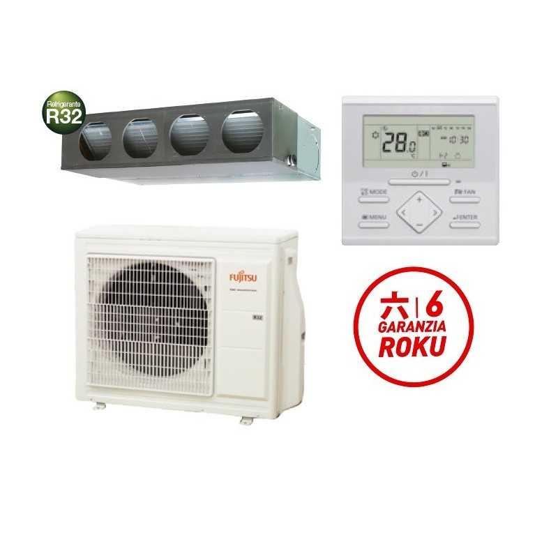 GARANZIA ITALIA CONDIZIONATORE CLIMATIZZATORE FUJITSU ARXG24KMLA 24000 BTU CANALIZZATO MONOSPLIT MONOFASE R32