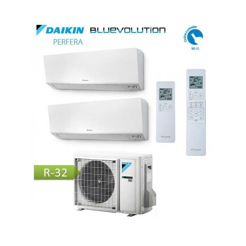 Ultima Versione Climatizzatore Condizionatore Dual Split DAIKIN EU R32 - Perfera 9+9 - 2MXM40A + 2x FTXM25R 9000+9000