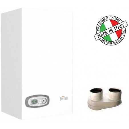 Caldaia a Condensazione Ferroli DIVACONDENS D PLUS F24 LOW NOx Metano GPL Completo di kit Scarico Fumi Sdoppiato