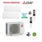 Nuova Versione Condizionatore Climatizzatore Mitsubishi Dual Split 9+9 - MXZ-2F42VF + 2x MSZ-AY25VGKP plasma quad PLUS