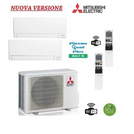 NUOVO Condizionatore Climatizzatore Mitsubishi Dual Split 12+12 - MXZ-2F53VF + 2x MSZ-AY35VGKP plasma quad PLUS