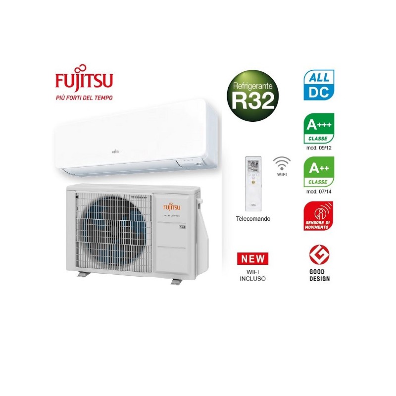 ULTIMO MODELLO Condizionatore Climatizzatore Fujitsu KG WIFI 7000 btu ASYG07KGTF + AOYG07KGCB inverter WIFI integrato A+++