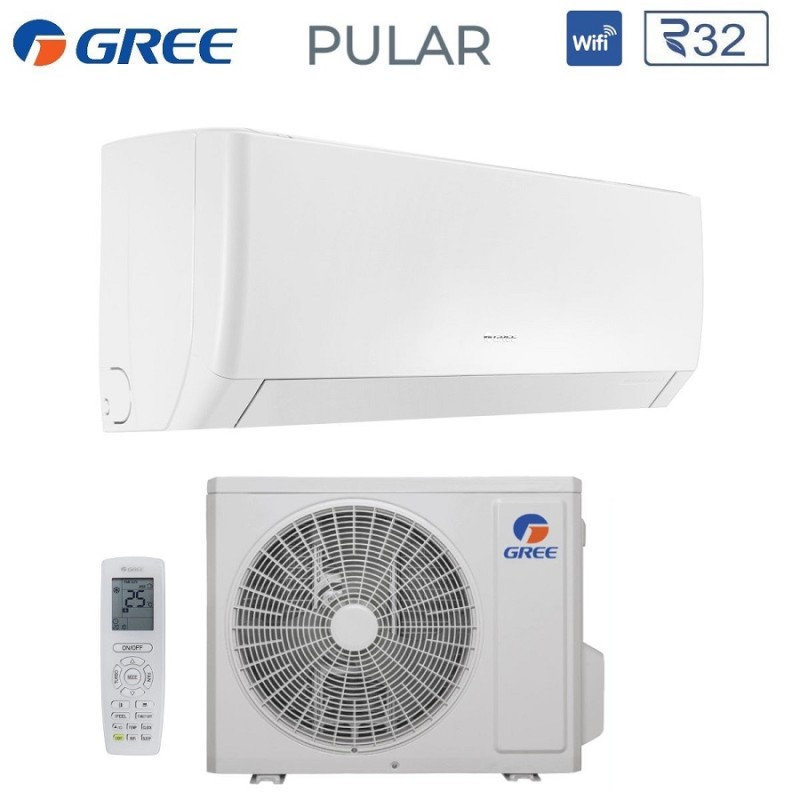 ULTIMA versione Climatizzatore Condizionatore PULAR A++ 12000 BTU GREE10150 - 10151 WIFI integrato pompa di calore
