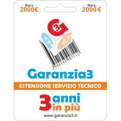 Garanzia3 Estensione del Servizio Tecnico Fino a 2000,00 Euro