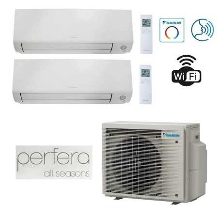 Ultima Versione Climatizzatore Condizionatore Dual Split DAIKIN EU R32 Perfera ALL SEASON 7+7 2MXM40A (9) + 2x FTXM20A 7000+7000