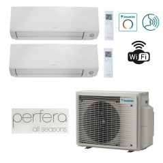 Ultima Versione Climatizzatore Condizionatore Dual Split DAIKIN EU R32 Perfera ALL SEASON 9+9 2MXM50A (9) + 2x FTXM25A 9000+9000