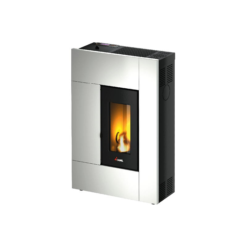 NUOVA VERSIONE Stufa a Pellet Aria CAMERA STAGNA Cadel Spirit 5 potenza 5,2 kw Slim WIFI integrato spirit3 spirit 3