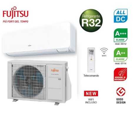 ULTIMO MODELLO Condizionatore Climatizzatore Fujitsu KG WIFI 9000 btu ASEH09KGTG + AOEH09KGCG inverter WIFI integrato A+++
