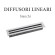 Kit Diffusore Lineare da 1000 mm a 2 ferritoie - Kit Completo 1 pezzo