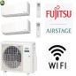 GARANZIA ITALIA ULTIMA VERSIONE Condizionatore R32 Fujitsu Dual Split 7000 + 7000 AOEG14KBCA2 + 2x ASEH07KMCG WIFI INTEGRATO GARANZIA ITALIA ULTIMA VERSIONE Condizionatore R32 Fujitsu Dual Split 7000 + 7000 AOEG14KBCA2 + 2x ASEH07KMCG WIFI INTEGRATO