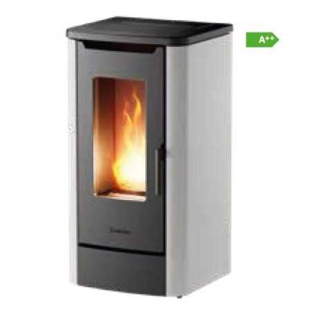 Stufa a Pellet Ventilata Ravelli EASY 9 ADV - 5 stelle - Braciere in Ghisa - 9 Kw