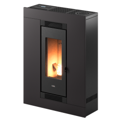 NUOVA VERSIONE Stufa a Pellet CAMERA STAGNA Canalizzabile Cadel LUCE Plus 9 UP TWIN - WIFI INTEGRATO