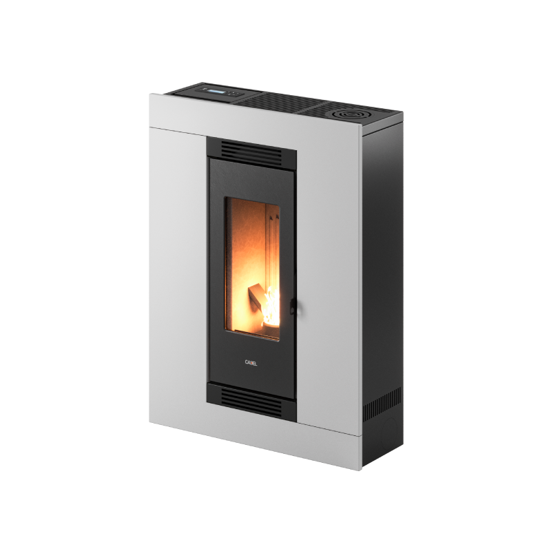 NUOVA VERSIONE Stufa a Pellet CAMERA STAGNA Canalizzabile Cadel LUCE Plus 9 UP TWIN - WIFI INTEGRATO